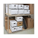 Universal Deluxe Quick Set-up String-and-Button Boxes, Legal Files, White, 12/Carton