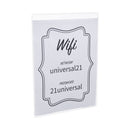 Universal Wall Mount Sign Holder, 8.5 x 11, Vertical, Clear