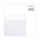 Universal Wall Mount Sign Holder, 8.5 x 11, Vertical, Clear