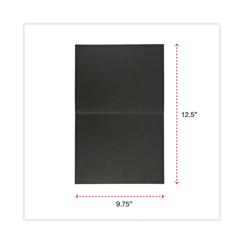 Universal Certificate/Document Cover, 8.5 x 11; 8 x 10; A4, Black, 6/Pack
