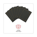 Universal Certificate/Document Cover, 8.5 x 11; 8 x 10; A4, Black, 6/Pack