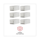 Universal Heavy-Duty Storage Drawers, Letter Files, 14" x 25.5" x 11.5", White, 6/Carton