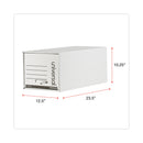 Universal Heavy-Duty Storage Drawers, Letter Files, 14" x 25.5" x 11.5", White, 6/Carton