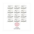 Universal Medium-Duty Lift-Off Lid Boxes, Letter/Legal Files, 12" x 15" x 10", White, 12/Carton