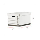 Universal Medium-Duty Lift-Off Lid Boxes, Letter/Legal Files, 12" x 15" x 10", White, 12/Carton