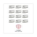 Universal Medium-Duty Easy Assembly Storage Box, Letter Files, White, 12/Carton