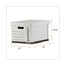 Universal Heavy-Duty Fast Assembly Lift-Off Lid Storage Box, Letter/Legal Files, White, 12/Carton