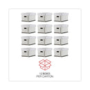 Universal Professional-Grade Heavy-Duty Storage Boxes, Letter/Legal Files, White, 12/Carton