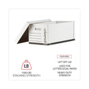 Universal Professional-Grade Heavy-Duty Storage Boxes, Letter/Legal Files, White, 12/Carton