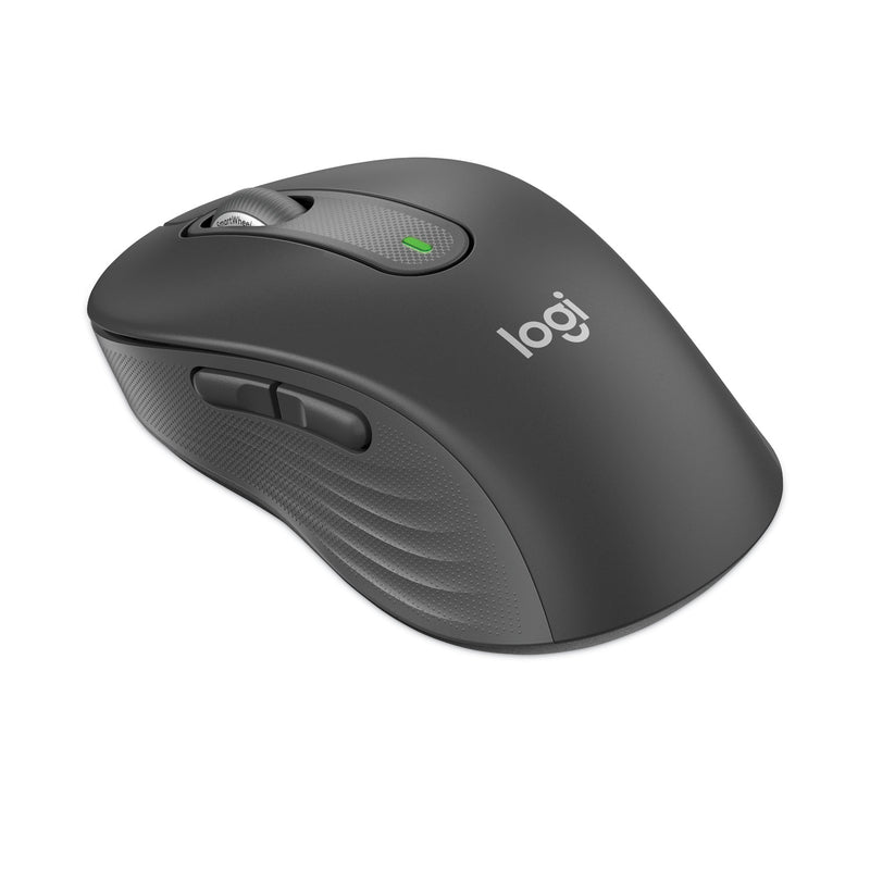 Logitech Signature M650 Wireless Mouse, Medium, 2.4 GHz Frequency, 33 ft Wireless Range, Right Hand Use, Graphite