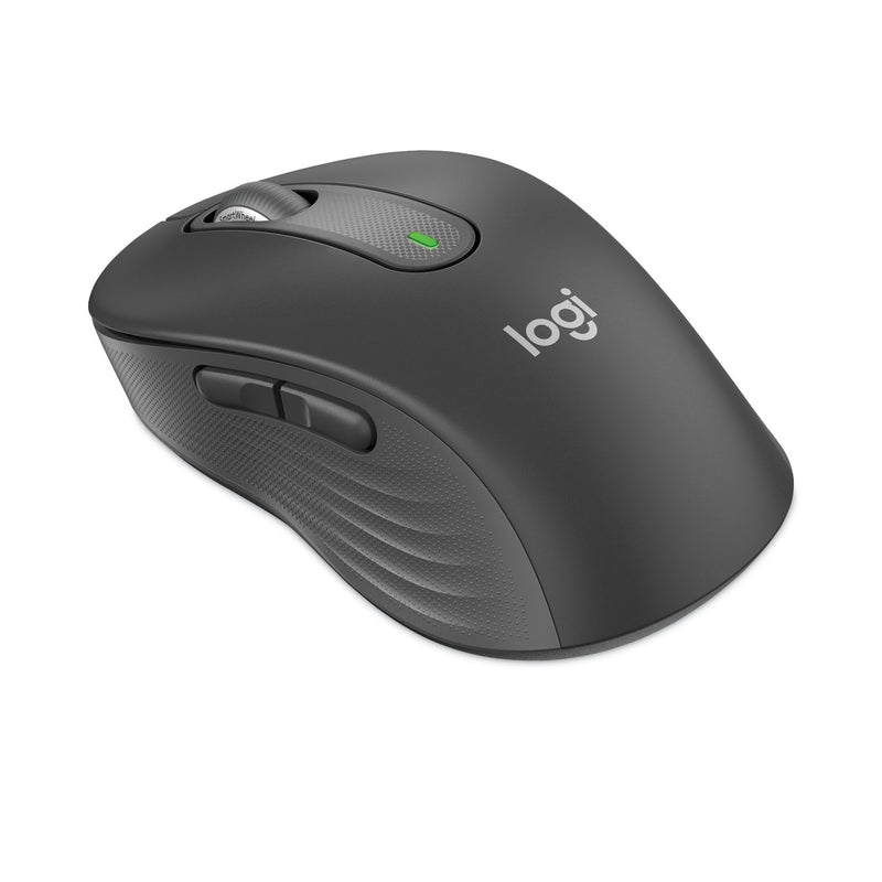 Logitech Signature M650 Wireless Mouse, Large, 2.4 GHz Frequency, 33 ft Wireless Range, Right Hand Use, Graphite