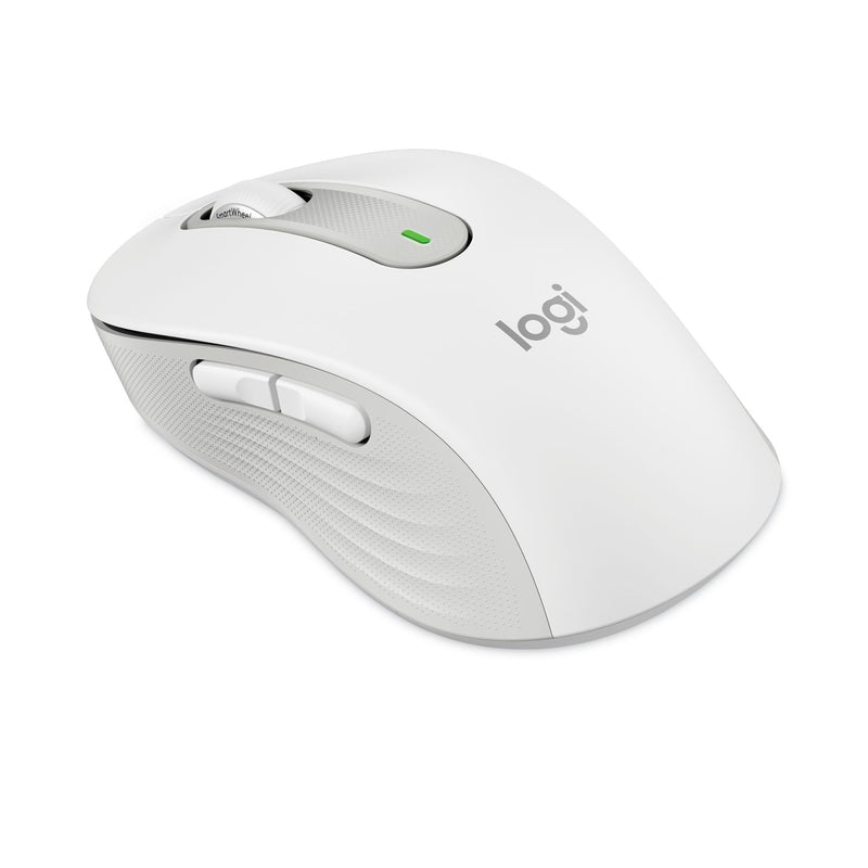 Logitech Signature M650 for Business Wireless Mouse, Large, 2.4 GHz Frequency, 33 ft Wireless Range, Right Hand Use, Off White