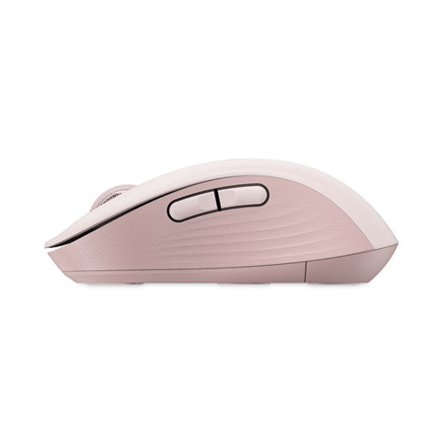 Logitech Signature M650 Wireless Mouse, Medium, 2.4 GHz Frequency, 33 ft Wireless Range, Right Hand Use, Rose