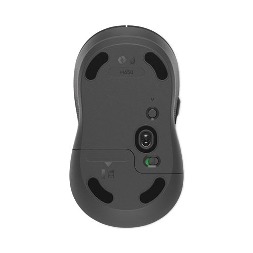 Logitech Signature M650 for Business Wireless Mouse, Large, 2.4 GHz Frequency, 33 ft Wireless Range, Right Hand Use, Graphite