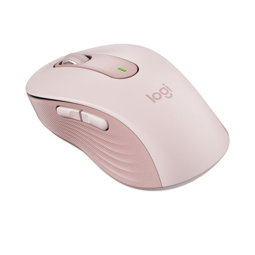 Logitech Signature M650 Wireless Mouse, Medium, 2.4 GHz Frequency, 33 ft Wireless Range, Right Hand Use, Rose