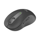 Logitech Signature M650 for Business Wireless Mouse, Medium, 2.4 GHz Frequency, 33 ft Wireless Range, Right Hand Use, Graphite