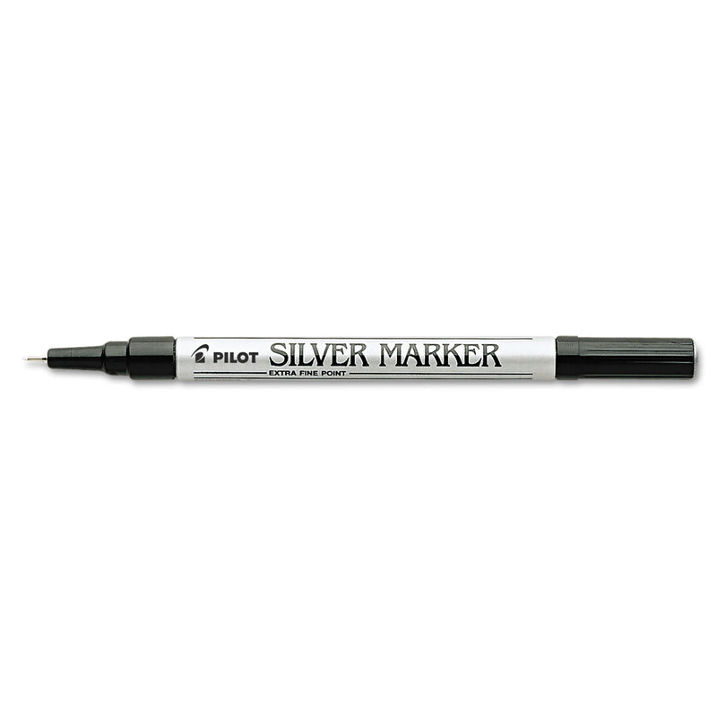 Pilot Creative Art and Crafts Marker, Extra-Fine Brush Tip, Silver