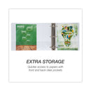 Samsill Earth's Choice Biobased Round Ring View Binder, 3 Rings, 4" Capacity, 11 x 8.5, White