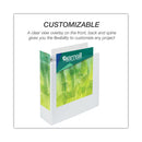 Samsill Earth's Choice Biobased Round Ring View Binder, 3 Rings, 4" Capacity, 11 x 8.5, White