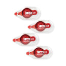 Scotch Tape Runner, 0.31" x 49 ft, Dries Clear, 4/Pack