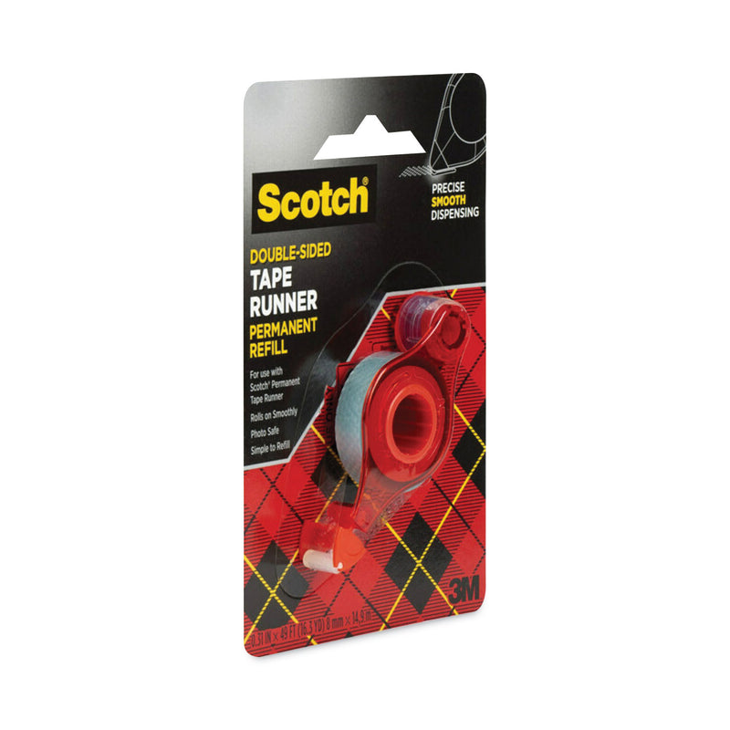 Scotch Refill for the Redesigned Scotch 6055 Tape Runner Dispenser, 0.31" x 49 ft, Dries Clear