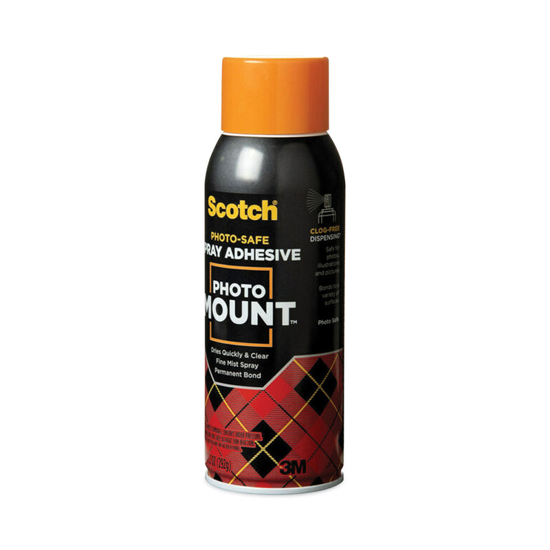 Scotch Photo Mount Spray Adhesive, 10.25 oz, Dries Clear