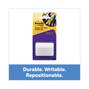 Post-it Angled Color Bar Tabs, 1/5-Cut, White, 2" Wide, 50/Pack