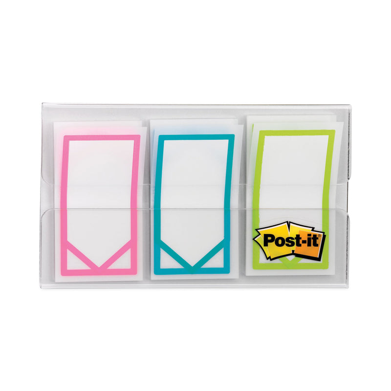 Post-it Arrow 1" Page Flags, Three Assorted Bright Colors, 60/Pack