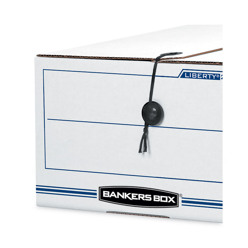 Bankers Box STOR/FILE Medium-Duty Strength Storage Boxes, Letter Files, 12.25" x 24" x 10.75", Kraft/Green, 12/Carton