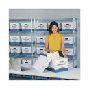 Bankers Box STOR/FILE Medium-Duty 100% Recycled Storage Boxes, Legal Files, 15.88" x 25.38" x 10.25", Kraft/Green, 12/Carton