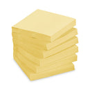 Post-it Original Recycled Note Pad Cabinet Pack, 3" x 3", Canary Yellow, 75 Sheets/Pad, 24 Pads/Pack