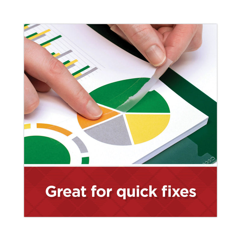 Scotch Super-Hold Tape Refill, 1" Core, 0.75" x 27.77 yds, Transparent, 6/Pack