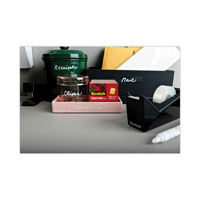 Scotch Super-Hold Tape Refill, 1" Core, 0.75" x 27.77 yds, Transparent, 6/Pack