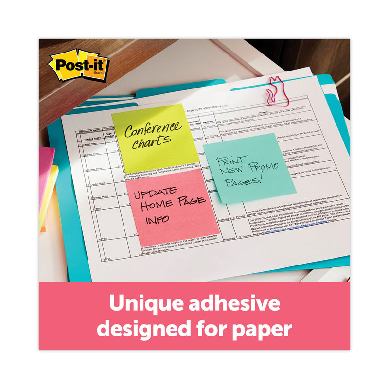 Post-it Original Cubes, 3" x 3", Blue Wave Collection, 470 Sheets/Cube