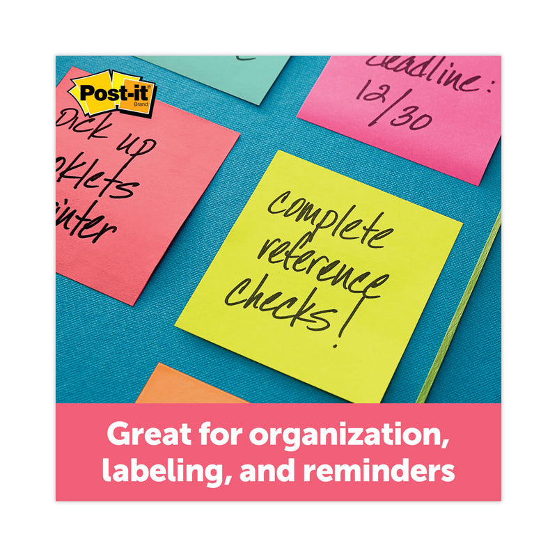 Post-it Original Cubes, 3" x 3", Blue Wave Collection, 470 Sheets/Cube