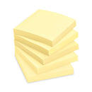 Post-it Pads in Canary Yellow, 3" x 3", 90 Sheets/Pad, 5 Pads/Pack