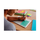 Post-it Pads in Supernova Neon Collection Colors, Note Ruled, 4" x 6", 90 Sheets/Pad, 3 Pads/Pack