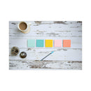 Post-it Original Pads in Beachside Cafe Collection Colors, Note Ruled, 4" x 6", 100 Sheets/Pad, 5 Pads/Pack