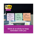 Post-it Recycled Notes in Wanderlust Pastels Collection Colors, Note Ruled, 4" x 4", 90 Sheets/Pad, 6 Pads/Pack