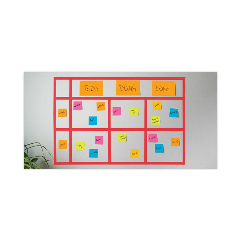 Post-it Meeting Notes in Energy Boost Collection Colors, 8" x 6", 45 Sheets/Pad, 4 Pads/Pack