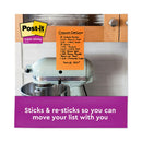 Post-it Pads in Energy Boost Collection Colors, (6) Unruled 3" x 3" Pads, (3) Note Ruled 4" x 6" Pads, 90 Sheets/Pad, 9 Pads/Set