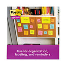 Post-it Pads in Energy Boost Collection Colors, (6) Unruled 3" x 3" Pads, (3) Note Ruled 4" x 6" Pads, 90 Sheets/Pad, 9 Pads/Set