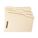 Smead Top Tab Heavyweight Manila Fastener Folders, 2 Fasteners, Letter Size, Manila Exterior, 50/Box
