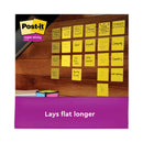 Post-it Full Stick Notes, 3" x 3", Electric Yellow, 25 Sheets/Pad, 12 Pads/Pack