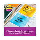 Post-it Full Stick Notes, 3" x 3", Electric Yellow, 25 Sheets/Pad, 12 Pads/Pack