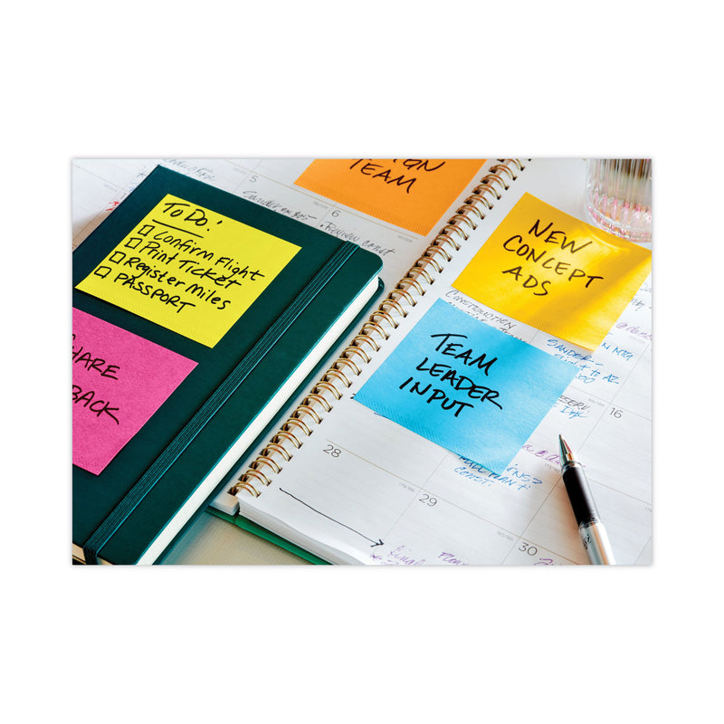 Post-it Full Stick Notes, 3" x 3", Electric Yellow, 25 Sheets/Pad, 12 Pads/Pack