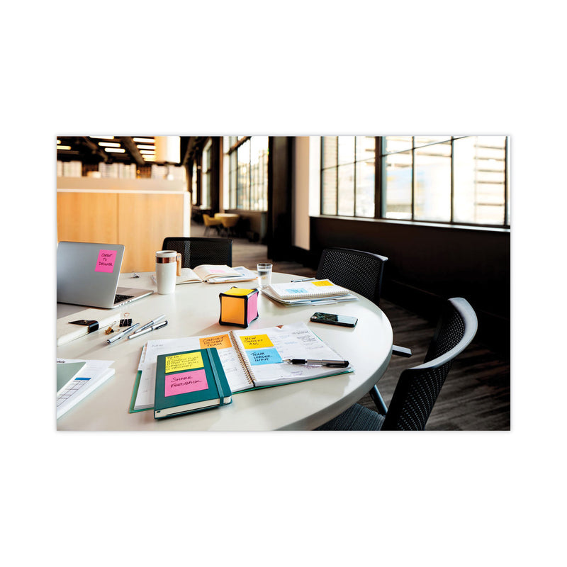 Post-it Full Stick Notes, 3" x 3", Electric Yellow, 25 Sheets/Pad, 12 Pads/Pack