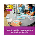 Post-it Recycled Notes in Wanderlust Pastels Collection Colors, 3" x 3", 90 Sheets/Pad, 12 Pads/Pack