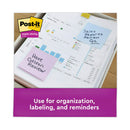 Post-it Recycled Notes in Wanderlust Pastels Collection Colors, 3" x 3", 90 Sheets/Pad, 12 Pads/Pack