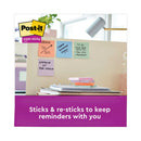 Post-it Recycled Notes in Wanderlust Pastel Collection Colors, Cabinet Pack, 3" x 3", 70 Sheets/Pad, 24 Pads/Pack